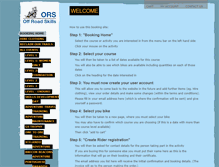 Tablet Screenshot of booking.offroadskills.com
